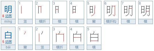 明白的拼音