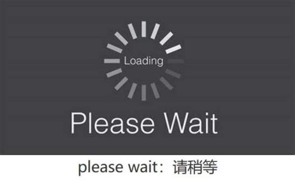 please wait是什么意思 please wait是什么意思? 